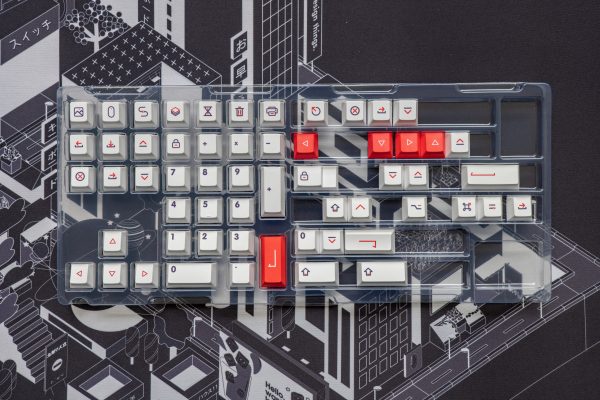 Red Line Keycaps- Cherry Profile PBT Dye Sublimation Keycaps (131 Keys) - Image 3