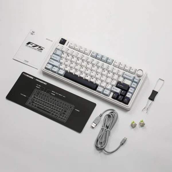 AULA F75 75% Hot Swappable Wireless Mechanical Keyboard - Image 12