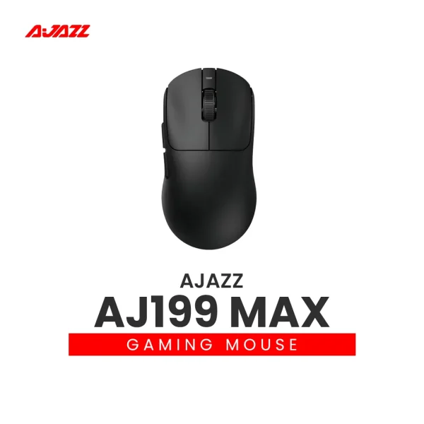 Ajazz AJ199 MAX Black Tri-mode Gaming Mouse