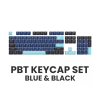 PBT Keycap Set - Blue Black
