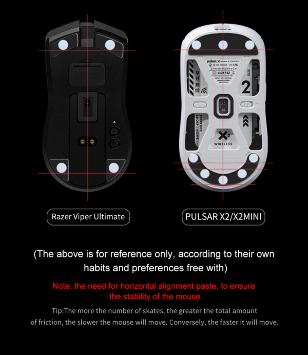 Dot Skates for Gaming Mouse - PTFE Superglide Mouse Skates - Image 4