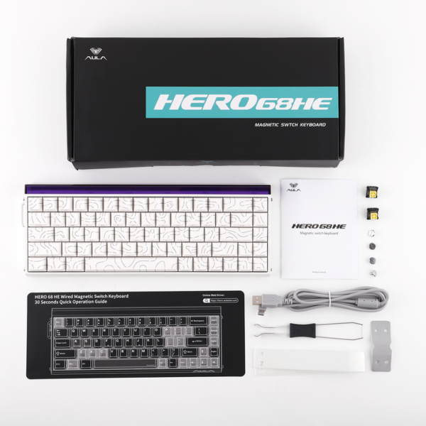 AULA HERO 68 HE Hall Effect Magnetic Switch Gaming Keyboard - Image 8