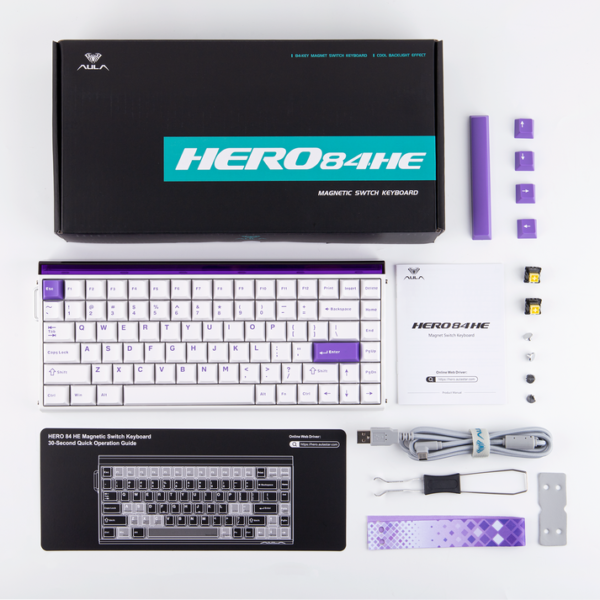 AULA HERO 84 HE Hall Effect Magnetic Switch Gaming Keyboard - Image 6